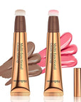 Contour Beauty Wand,Liquid Blush Wand,Face Contouring with Cushion Pink Blush