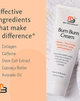 Bum Bum Cream with Lemon Vanilla Scent, 2-in-1 Skin Care Cellulite Treatment & Massage Lotion, Non-Greasy Skin Tightening for Firm Butt, Belly, and Thighs with Cupuaçu, Collagen, and Caffeine, 8 Fl Oz