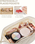 Telena puffer makeup bags for