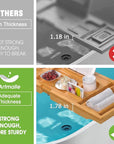 Artmalle bathtub caddy tray for