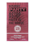 Hybrid & Company Saturday Party Non Stop Red Non Stop Part In The House Pour Homme Eau De Toilette Natural Spray Vaporisateur,3.4FL.OZ