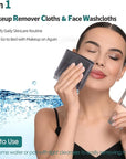 Wash Cloths 6 Pack, Super Soft and Skin Friendly Face Towel for Sensitive Skin, Reusable Washable Makeup Remover Cloth, 10x10 inch Small Face Washcloth, Easy to Rinse Dark Grey Facial Cleaning Cloths