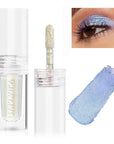 MAKI YIKA Glitter Eyeshadow Silver Liquid Multichrome Eyeshadows Long Lasting, Metallic Chameleon Eye Shadow Smudgeproof Holographic Eye Topper Glitters (#10 Pearl)