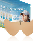 5 Pairs UV Protective Face Patch, Sunscreen Face Patch for Eye Golf Sunscreen Patches Moisturizing Sunl Protection Stickers for Summer Outdoor, Outdoor Sports Golf Accessories