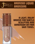 Juvia’s Place Bronzed Liquid Bronzer - Toasted Toffee - Liquid Bronzer for Face w/Silky Blendable Texture - Buildable Coverage for Natural Contour & Dimension - Easy-to-Blend Patch-Proof Formula