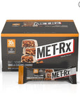 MET-Rx Big 100 Colossal Protein Bars, Vanilla Caramel Churro Meal Replacement Bars, Brown, 9 Count