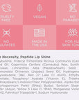 Côte Beauty's Peptide Lip Shine in Lyla, Ultra Hydrating & Long-Lasting Coral Plumping Lip Gloss for Women with Hyaluronic Acid, Shea Butter & Jojoba Oil, Vegan & Cruelty-Free, 0.12 Fl Oz
