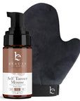 Self Tanner Tanning Mousse Kit - USA Made with Natural & Organic Ingredients, Self Tanner Mousse and Mitt, Tan Kit, Fake Tan Tanning Foam, Medium to Dark, Sunless Tanners Best Sellers