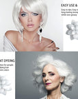 White Temporary Hair Color,Natural Hair