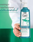 Curel Hydra Therapy In Shower Lotion, Itch Defense Body Moisturizer with Advanced Ceramide Complex, Vitamin E, & Oatmeal Extract, 12 Oz