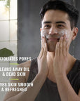 Every Man Jack Gentle Exfoliating Face Scrub For Men- Exfoliate Away Dead Skin, Moisturize, and Revive Tired Skin with Jojoba Beads, Hyaluronic Acid, and Caffeine - 4.2 oz Men’s Face Scrub -Twin Pack