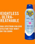 Banana Boat Light As Air Sunscreen Spray SPF 50, 9.5oz | Lightweight Sunscreen, Spray On Sunscreen, Body Sunscreen Spray, Non-Greasy Sunscreen, Oxybenzone Free Sunscreen, Family Size Sunscreen, 9.5oz