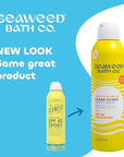 Seaweed Bath Co. Clear Guard SPF 40 Sport Broad Spectrum Sunscreen Spray, 6 Ounce, Sustainably Harvested Seaweed, Aloe, Avocado Oil