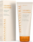 InstaNatural Vitamin C Cleanser Face Wash, Brightens and Reduces Signs of Aging, Fine Lines and Uneven Texture, with Coconut Water and Aloe Vera, 6.7 FL Oz