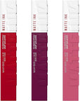 Maybelline Superstay Matte Ink Liquid Lipstick 3 Piece Gift Set