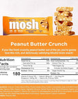 MOSH Peanut Butter Crunch Keto Protein Bars, High Fiber, Low Carb, Gluten Free, High Protein, Brain Healthy Snack, 12 Count