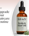 Kitsch Rosemary Oil Pre-Wash Strengthening Hair Oil with Castor, Biotin, Jojoba, Lavender Scent, 60ml