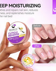 gelike ec Organic Nail Cuticle Remover for Salon: Vanilla 3 In 1 Natural Cuticle Softener Exfoliator Moisturizer for Professional Manicure