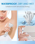 5 in 1 Facial Hair Removal and Bikini Hair Trimmer for Women, Nose Eyebrow pubic Hair Trimmer,Replaceable Electric Razors, Waterproof Electric Shaver Easy Cleaning, Women's Grooming Kit