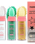Glitter Powder Highlighter Makeup, Body Brightens the Natural (3 Colors(1#.4#.5#))