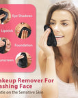 Makeup Remover Cloth, 6" x 6" Makeup Remover Towels Reusable Face Cloth for Washing Face, Makeup Remover Pads Microfiber Face Washcloth with Mesh Bag, 12 Pack, Grey