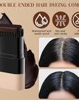 2-in-1 Hair Color Stick & Comb, Waterproof and Sweat-Proof Hair Dye Comb, Instant Convenient Root Touch Up for Gray Hair, Touch up Comb for Women & Men (Black)