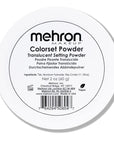 Mehron Makeup Colorset Powder | Translucent Setting Powder | Special Effects, Halloween, & Film 2 oz (60 g)