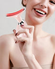 Facial Massager for Face and Neck, Red-Light-Therapy-for-Face and Neck, Face culpting Wand with 7 Color, at-Home Face Tool for Skin Care (Pink)