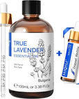 HIQILI Lavender Essential Oil - 100% Pure Undiluted, for Aromatherapy Diffuser at Room & Office, Relax Mind and Better Sleep, Therapeutic Grade | 100ML with Glass Dropper
