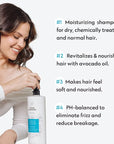 No Nothing Fragrance-Free Moisturizing Shampoo - Hypoallergenic, Unscented, Hydrating for Sensitive Scalp and Skin - Jumbo Size 33.8 fl oz