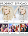 2 PCS Natural Essence Extract Silver Hair Dye, 2-In-1 Silver Hair Dye Permanent Hair Color