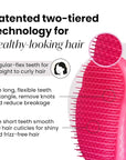 Tangle Teezer Original Detangler Brush, Dry & Wet Hairbrush for All Hair Types, Pink Fizz