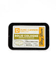 Duke Cannon Supply Co. Solid Cologne for Men Bay Rum (Citrus Musk, Cedarwood, Island Spice) - Concentrated Balm, Travel-Friendly Convenient Tin, 1.5 oz