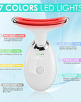 Facial Massager Red-Light-Therapy-for-Face and Neck, Face 𝖲 culpting Wand with 7 Color