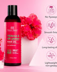 Botanic Hearth Hibiscus & Silk Protein Hair Oil (6.7 Fl Oz) | Hair Growth, Hydration & Repair | Tames Frizz, Adds Shine | After Wash Lightweight Hair Oil | For Dry, Damaged Hair | All Hair Types