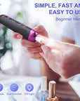 Manicure Pedicure Kit for Women Men: Eletorot Professional Electric Nail File Set, 5 Speeds Rechargeable Cordless Toe Nail Grinder Cuticle Tools for Feet Care, Gifts for Dad Boyfriend Grandpa Son