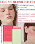 Blush Cream for Cheeks,Face Matte Contour Blush Makeup,Buildable Shimmer Facial Cheek Blusher Shades,Blendable Cosmetic Makeup Blush 03