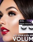 Ardell Mega Volume Lash 254 Multi-Layered False Lashes with Curl Technology, 4 pairs