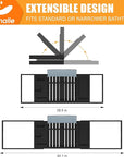Luxury bathtub caddy tray for
