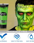 MEICOLY Light Green Face Body Paint(2.37Oz),Lime Green Face Paint for Halloween SFX Witch Makeup,Elphaba Green Face Paint,Camouflage Hunting Hulk Gamora,St Patrick's Day Accessories