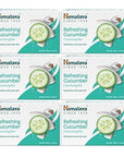 Himalaya Refreshing Cucumber Cleansing Bar, Face and Body Soap for Soft Skin, 4.41 oz, 12 Pack