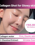 PO:DL Collagen Bubble Serum for Skin Elasticity Radiance Glow | Firming Hydrating Exfoliating Fast Absorbing Serum | K-Chestnut Collagen Niacinamide | No Fragrance 3.88 fl oz Korean Skincare
