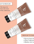 Self Tanner Face & Body - With Organic Aloe Vera & Shea Butter, Sunless Tanning Lotion, Bronzer Buildable Light, Medium or Dark Tan, Fake Tan Self Tanners Best Sellers, 7.5oz (body) 3oz (face)