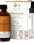 Cinnamon Essential Oil for Diffuser | 100% Pure & Natural | UNDILUTED Therapeutic Grade Cinnamon Oil | Perfect for Aromatherapy Relaxation Skin Care & More |3.38 fl. Oz