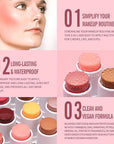 KIMUSE Multi Stick Trio Face Makeup, Cream Blush Skin,PEACHY PINK