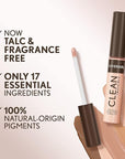 Covergirl Clean Invisible Concealer, Lightweight, Hydrating, Vegan Formula, Beige 107, 0.23oz