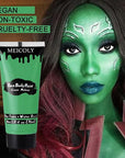 MEICOLY Green Face Body Paint,Halloween SFX Witch Makeup Elphaba Costume Face Paint,Camouflage Gamora Hunting Hulk Body Paint for Adults and Kids,St. Patrick’s Day Face Paint Makeup Accessories
