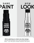 Blue Squid PRO Black Face Paint Stick - Waterproof Body Paint for Adults & Kids Eye Black Baseball, Eyeblack Softball - Vegan Hypoallergenic Twist-Up Non-Toxic Makeup Stick for Cosplay, Sports & SFX