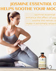 EVOKE OCCU Jasmine Essential Oil for Cleaning, Air Freshening, Relaxing, Add to Spray and Diffuser - 4 Fl Oz