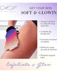 Seraphic Skincare (Summer Glow) Premium Exfoliating Mitt for Body 1pc– 100% Vegan Viscose Traditional Body Scrub Glove Kessa Korean Washcloth – Body Exfoliator for Self-Tan Removal & Keratosis Pilaris